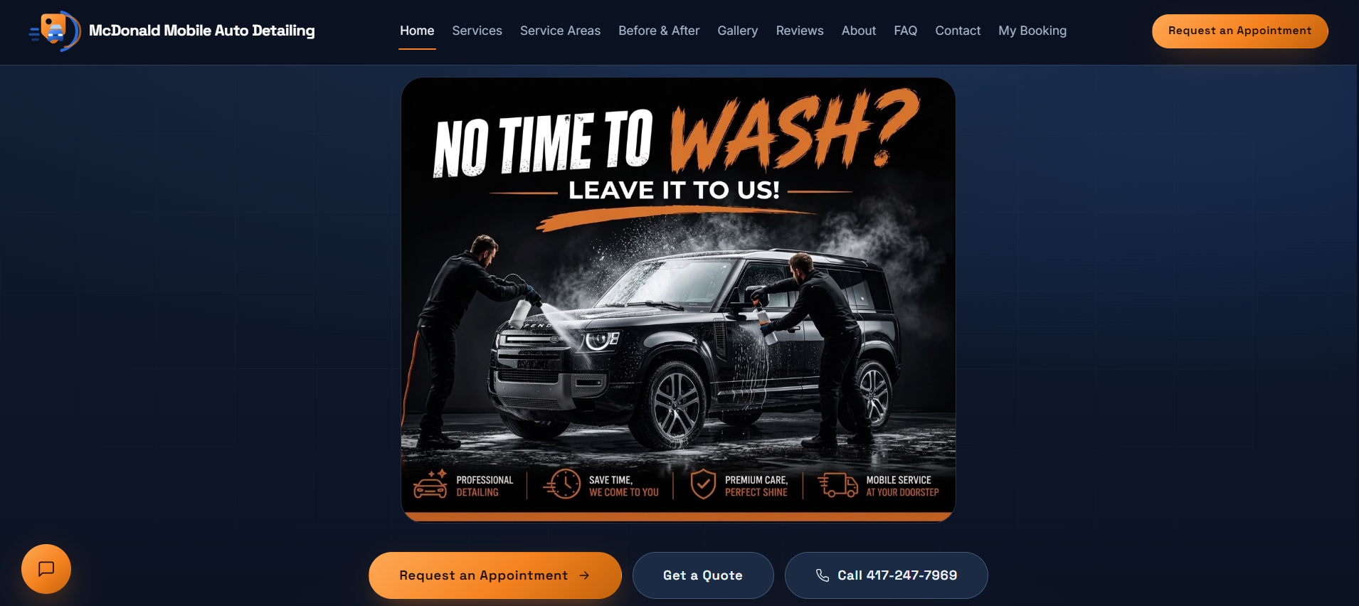 McDonald Mobile Auto Detailing project screenshot